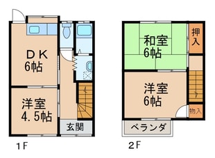 向ハイツの物件間取画像